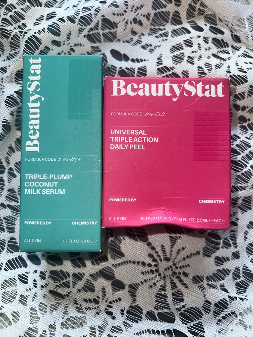 Beauty Stat Bundle Triple Plump Coconut Milk Serum and Daily Peel